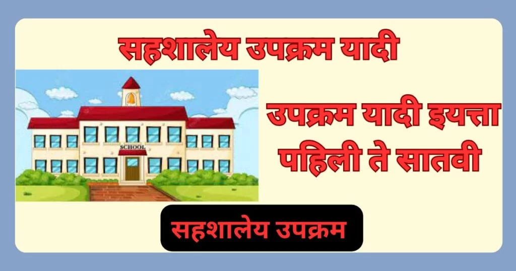 सहशालेय उपक्रम यादी इयत्ता दुसरी सहशालेय उपक्रम यादी इयत्ता दुसरी